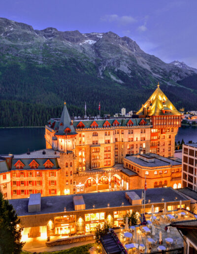 Das Badrutt's Palace Hotel in St. Moritz im Juli 2018.